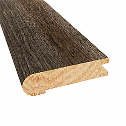 Prefinished Distressed Bristol Tavern Hickory Hardwood 3/4 in thick x 3.125 in wide x 78 in Length Stair Nose